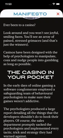 Manifesto: the casino in your pocket