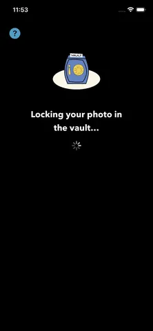 Onboarding: locking your photo in the vault