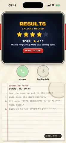 Results: 4 of 5 callers helped